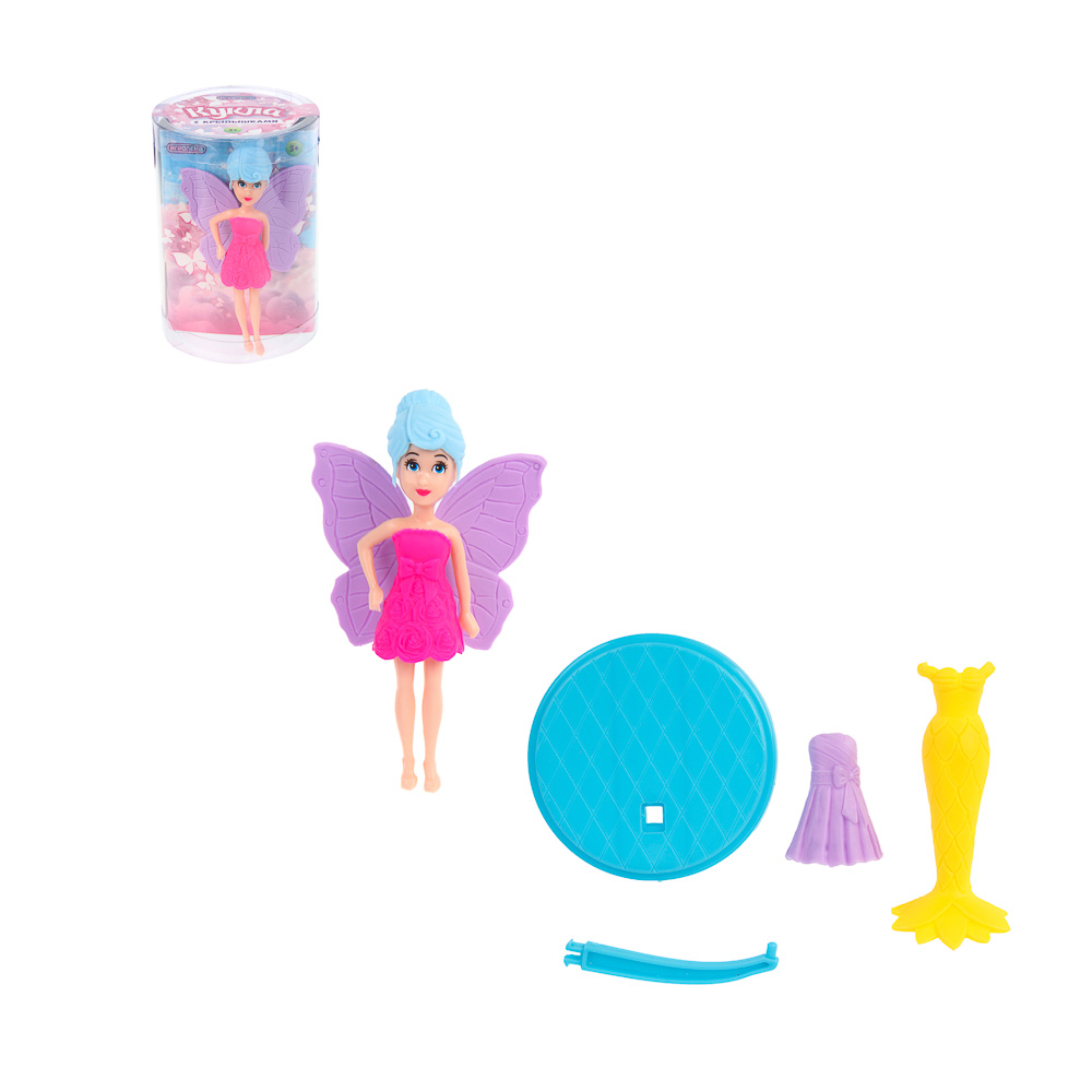 ИГРОЛЕНД Кукла 9 см с крылышками, 6,5х9,5 см, ABS, PVC, микс видов - #1