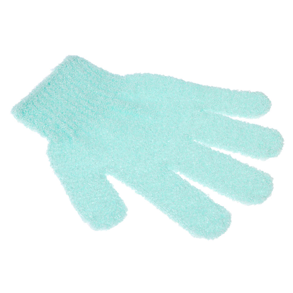 Мочалка перчатка тм ЮL с отшелушивающим эффектом, полиэстер, 18см, 5 цветов, МС24-06 - #18