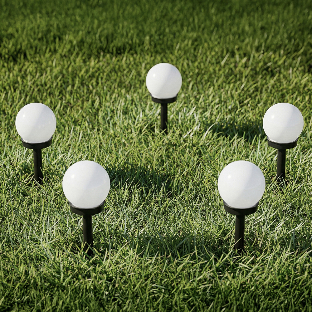 INBLOOM Фонарь садовый на солн. батарее, Шар, 10х10х34см, 1LED, белый, 1x1.2V 40mAh NI-MH, пластик - #6