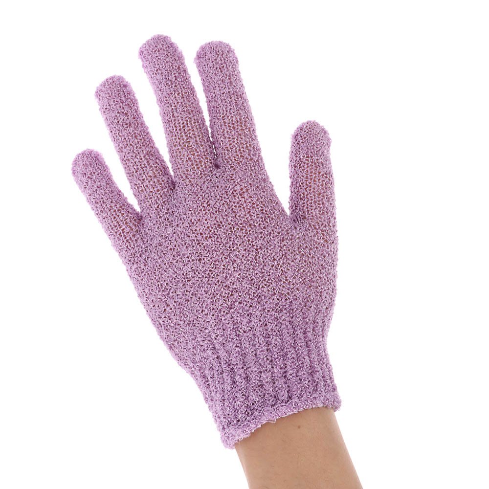 Мочалка перчатка тм ЮL с отшелушивающим эффектом, полиэстер, 18см, 5 цветов, МС24-06 - #28