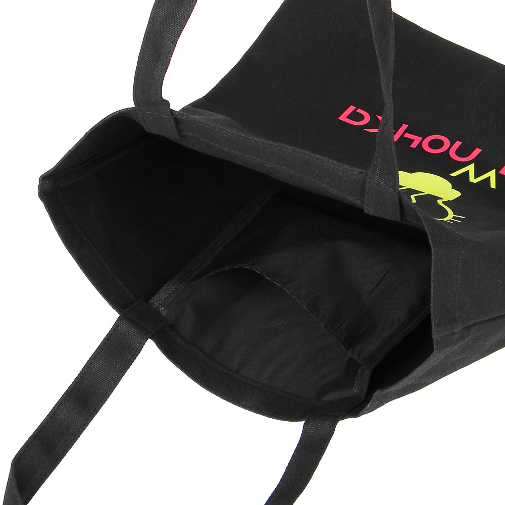BY Сумка-шоппер, 38x42см, "Флуо", внутр.карман, длинные ручки 58 см, черный ПЭ, флуор.печать, 4диз. - #5