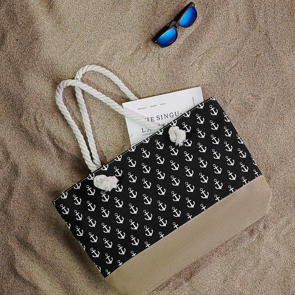 ЮL Сумка пляжная 52х35х12 см, 100% полиэстер, 3 цвета - #10