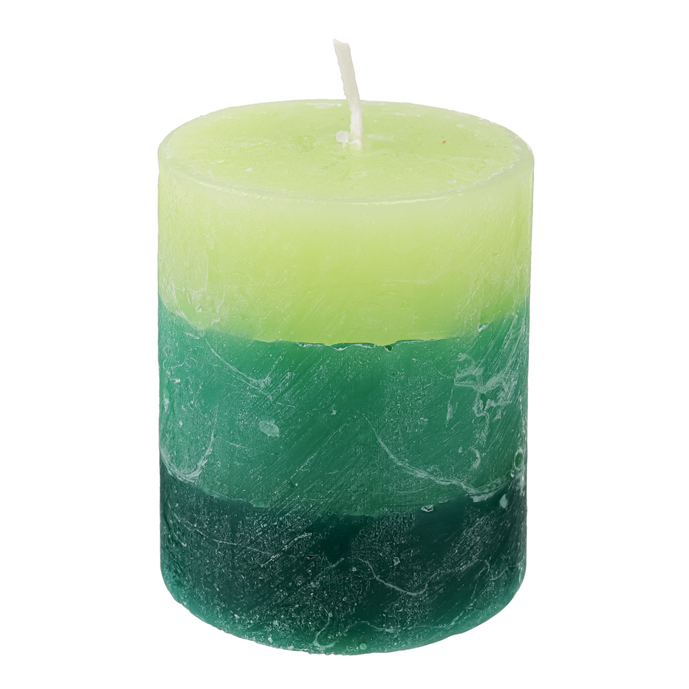 Свеча ароматическая рустик 6 цветов, парафин, высота 7,5 см, диаметр 6 см - #3