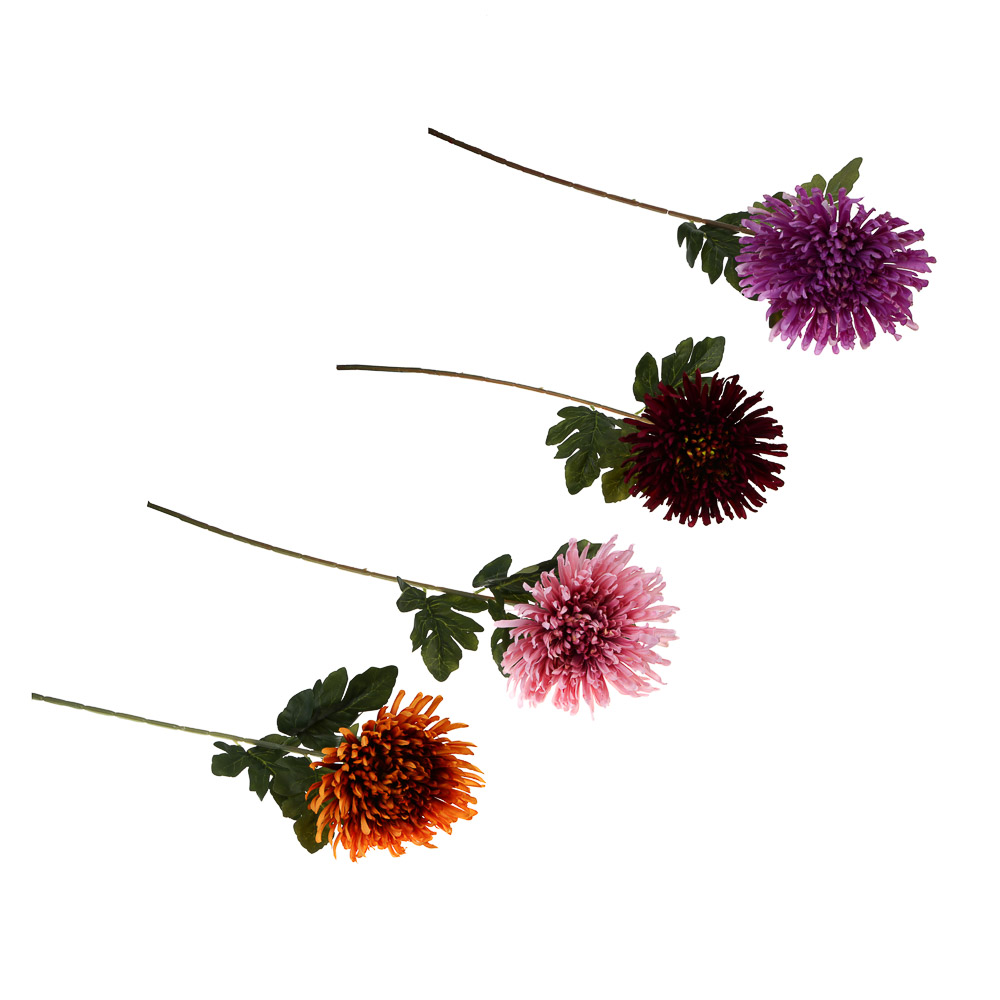 LADECOR Хризантема искусственная, 71 см, пластик, ткань, 4 цвета - #1