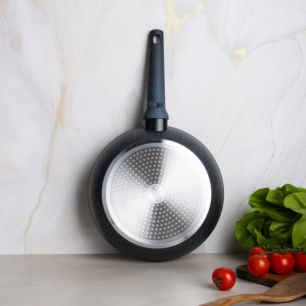 SATOSHI Гардан Сковорода литая d26см, антипригарное покрытие мрамор, индукция - #13