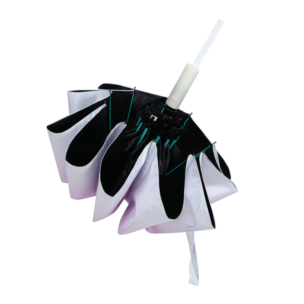 Зонт автомат, усиленный, стекловолокно, металл, пластик, ПЭ, винил, d103см, 10 спиц, 4 цвета, #2 - #5