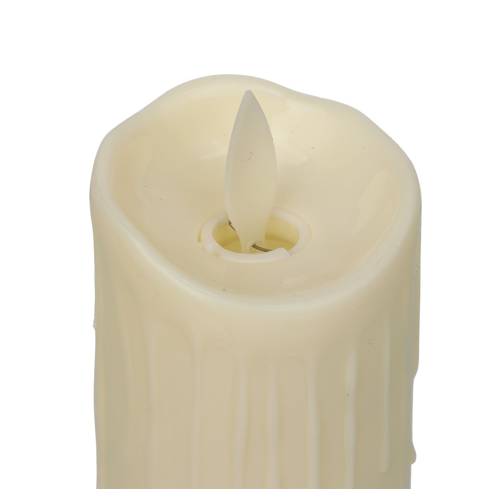 СНОУ БУМ Светильник декор. LED в виде свечи, 5x11см, PP, 3хAG13, 1 режим, эффект движ. пламени - #2