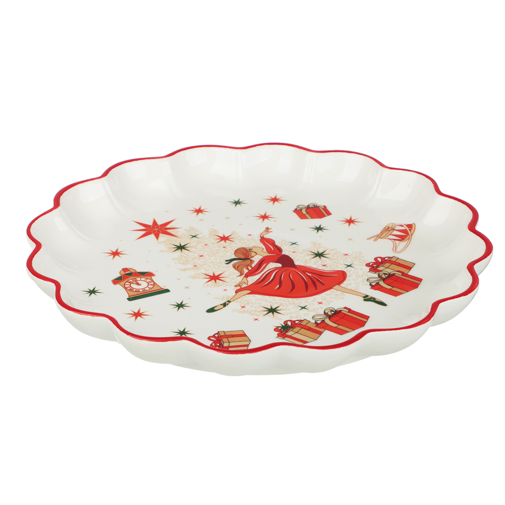 MILLIMI Щелкунчик Блюдо круглое, 25х25х3см, керамика - #2