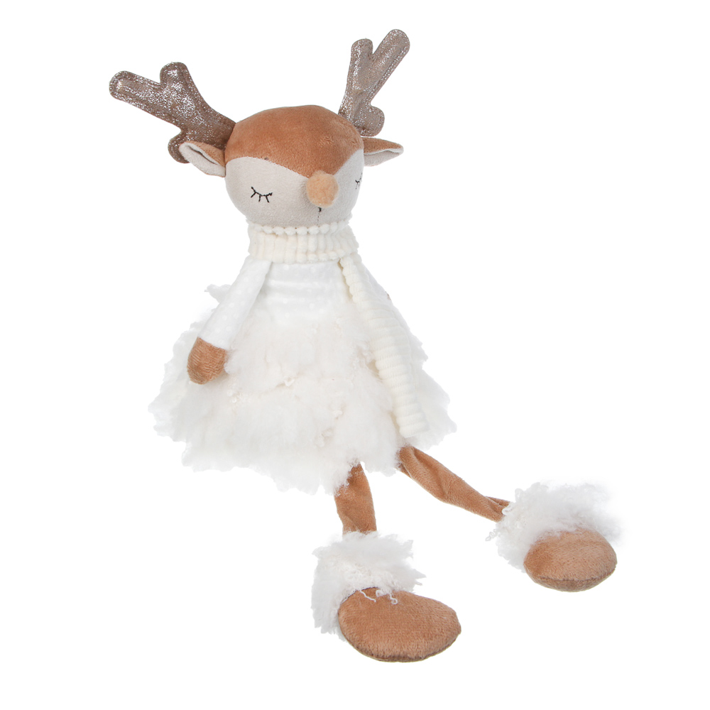 СНОУ БУМ Фигура декоративная "Олененок" 21+20 см, полиэстер - #4