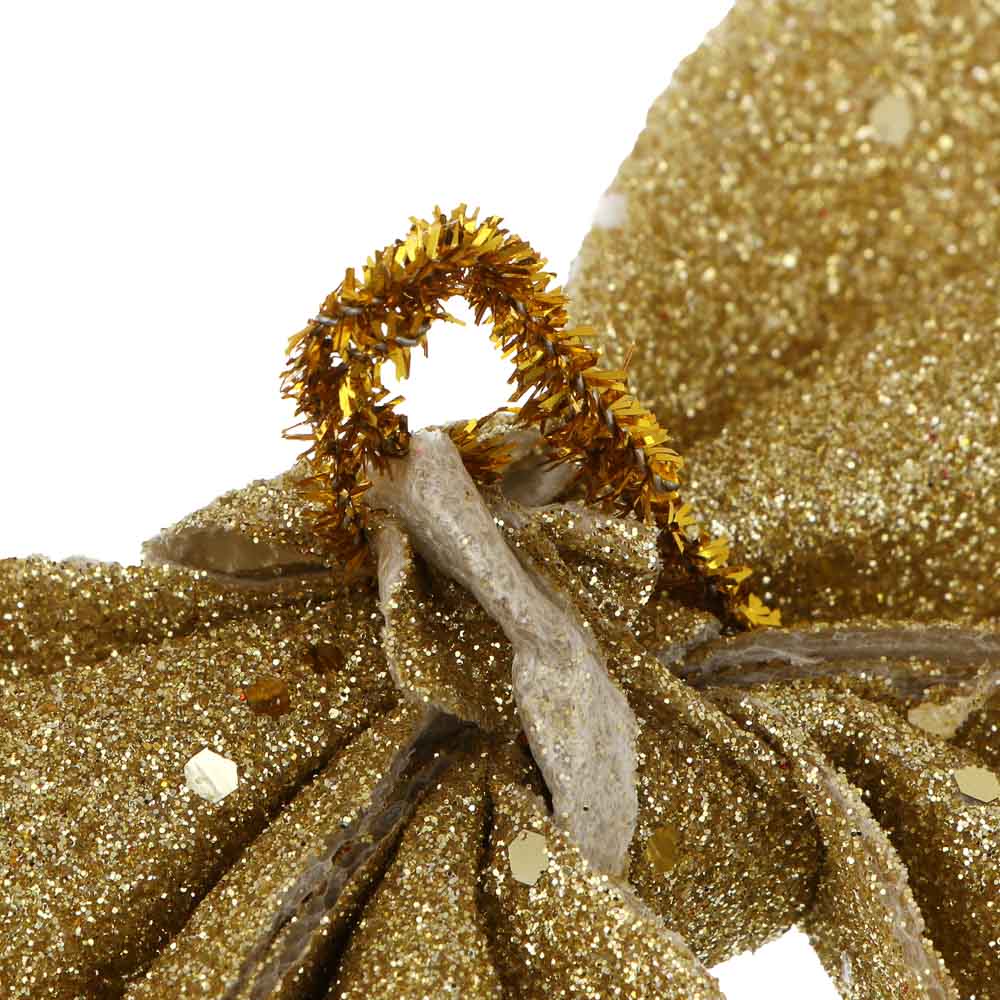 СНОУ БУМ Набор бантов 11,5х13 см, 2 шт, полиэстер, золотой - #6