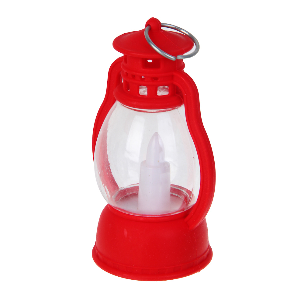 СНОУ БУМ Светильник декоративный LED в виде фонаря, 5,5x4,5х9см, PP, 3хAG10, 1 режим, 2 дизайна - #4