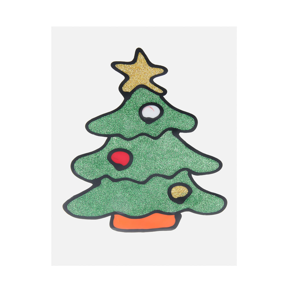 СНОУ БУМ Наклейка на окно Новый Год 15x20 см, ПВХ - #2