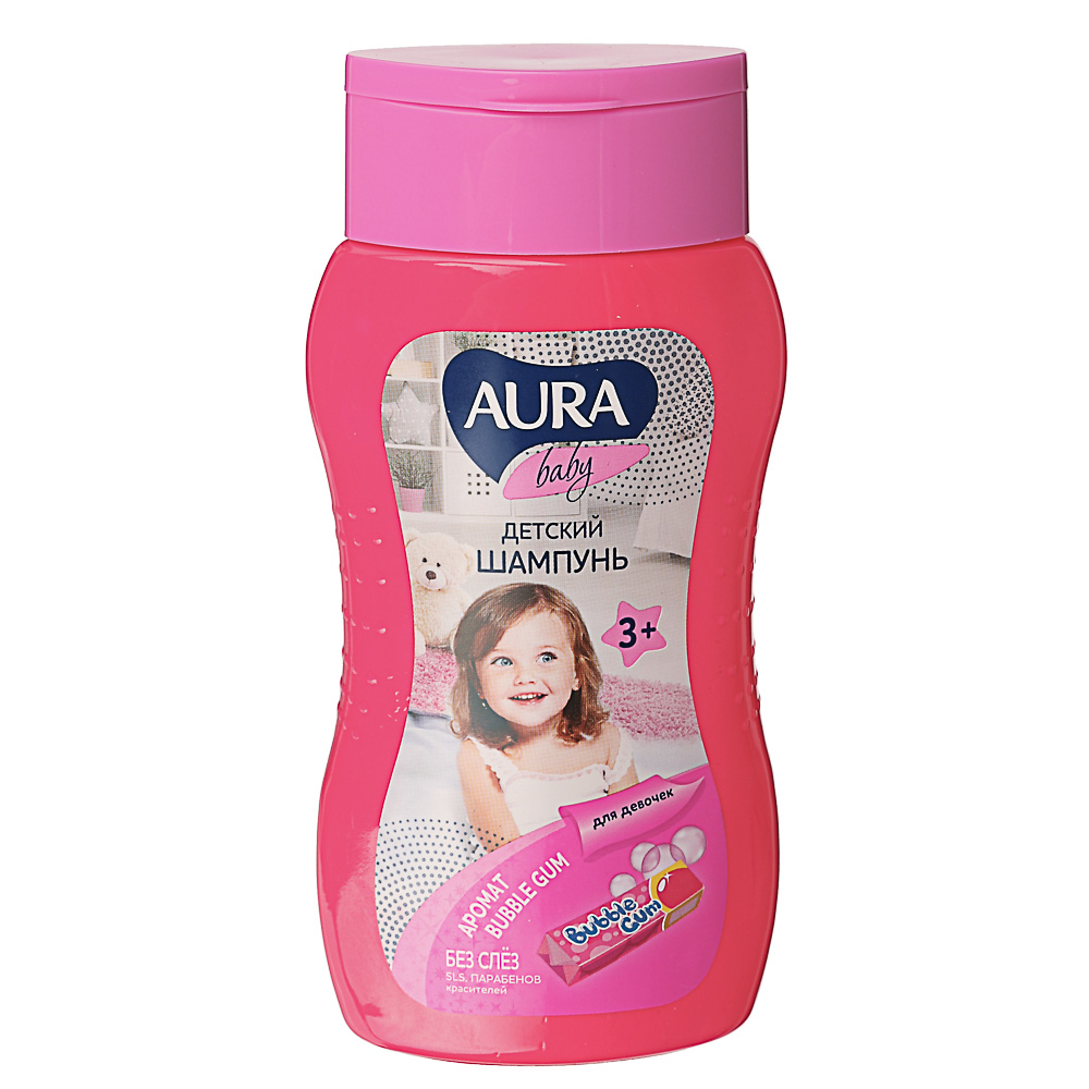 Шампунь детский Aura Baby для девочек 3+, 200 мл - #1
