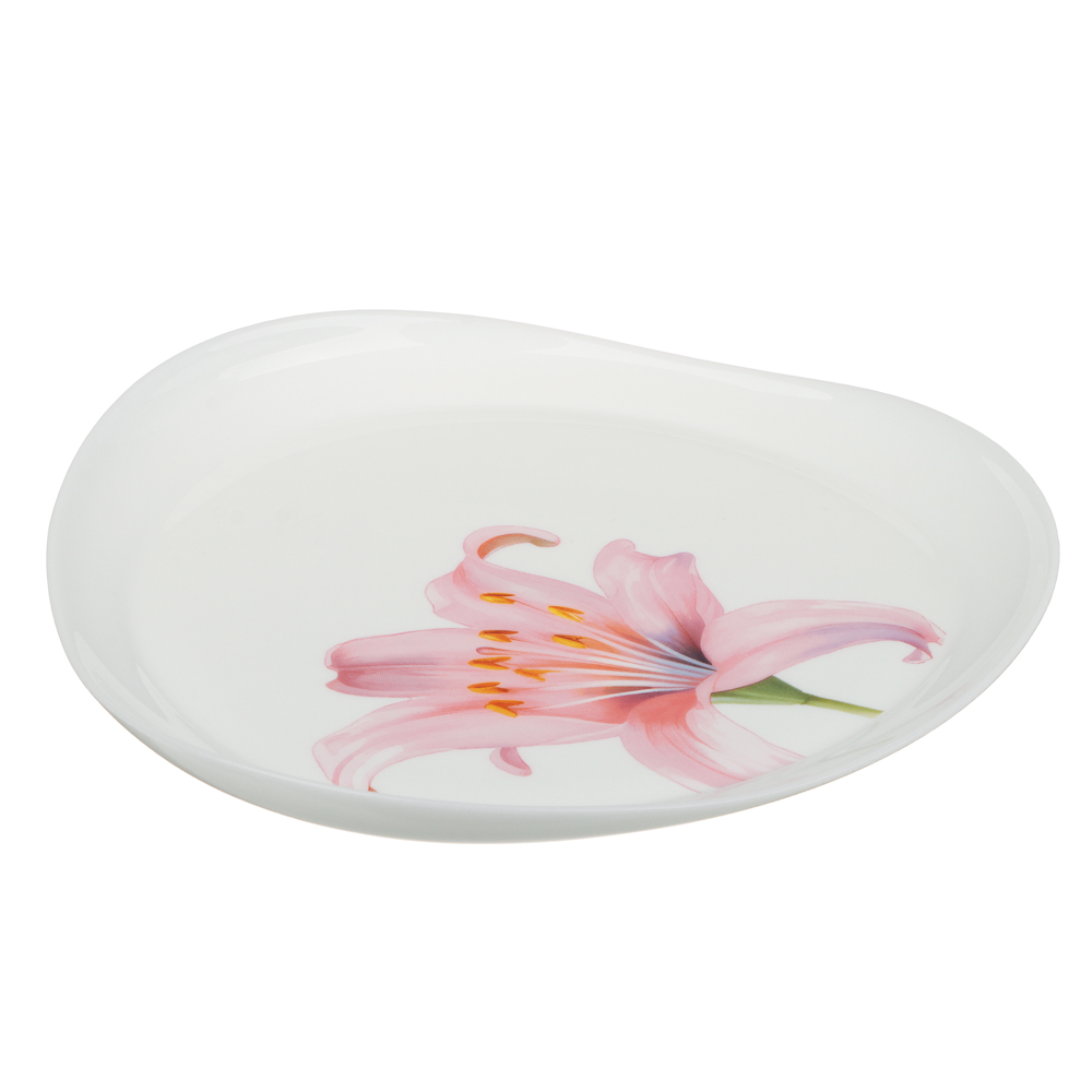 MILLIMI Лилия Тарелка десертная, опаловое стекло, 19.5см, треугольная форма - #2