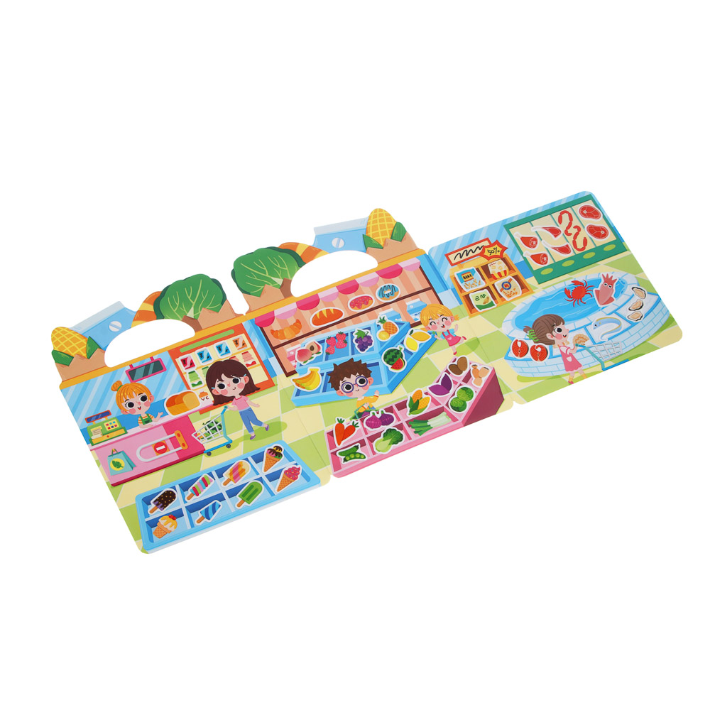 Набор многоразовых наклеек бумага, картон, 22,5х30х0,4см, 5 дизайнов - #6