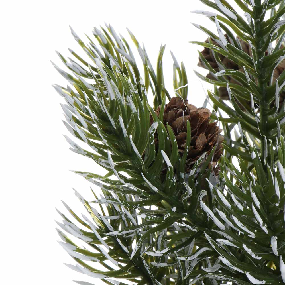 СНОУ БУМ Елочка литая 100% РЕ, шишка, на пеньке, 30 см, 26-63 - #2