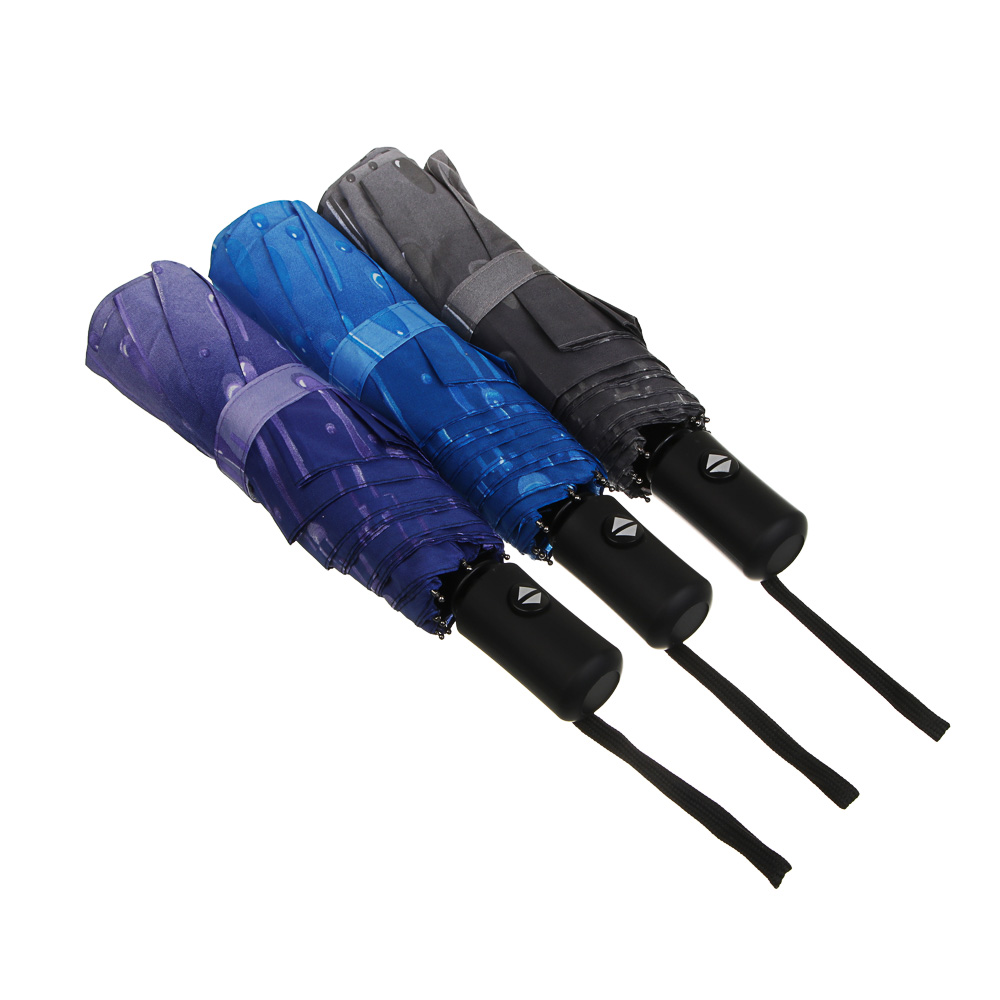 Зонт автомат, диаметр 95 см, 8 спиц, металл, пластик, полиэстер, 4 дизайна - #7