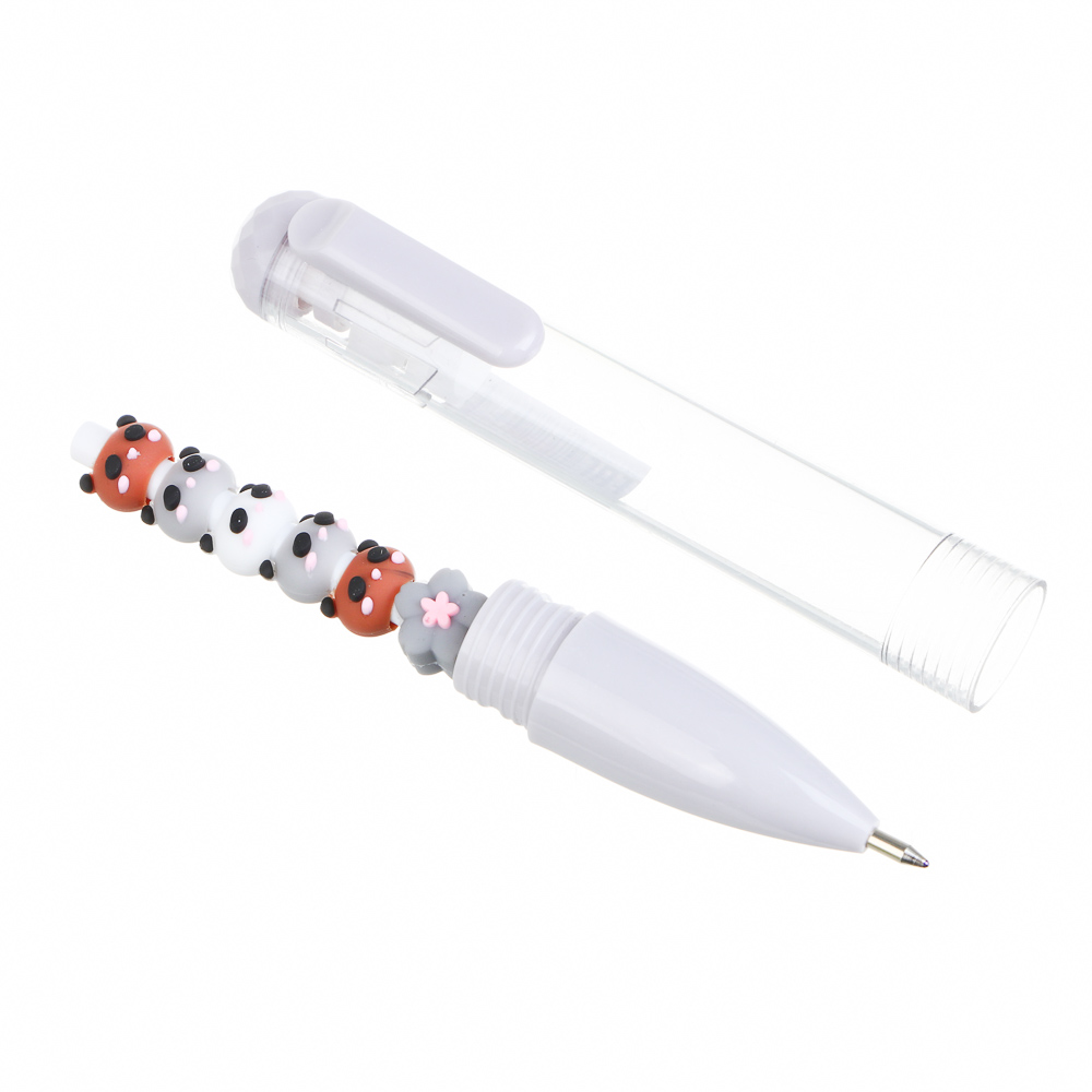 Ручка шариковая синяя, "Мишки на палочке", антистресс, чернила на масляной основе, 2 дизайна - #5