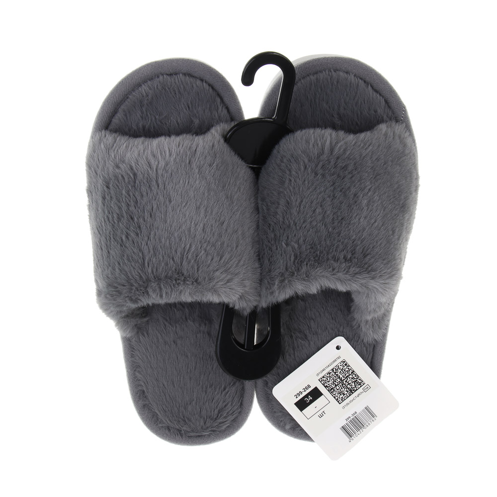 Обувь домашняя женская, размер 38-39, цвет серый, #8 - #7