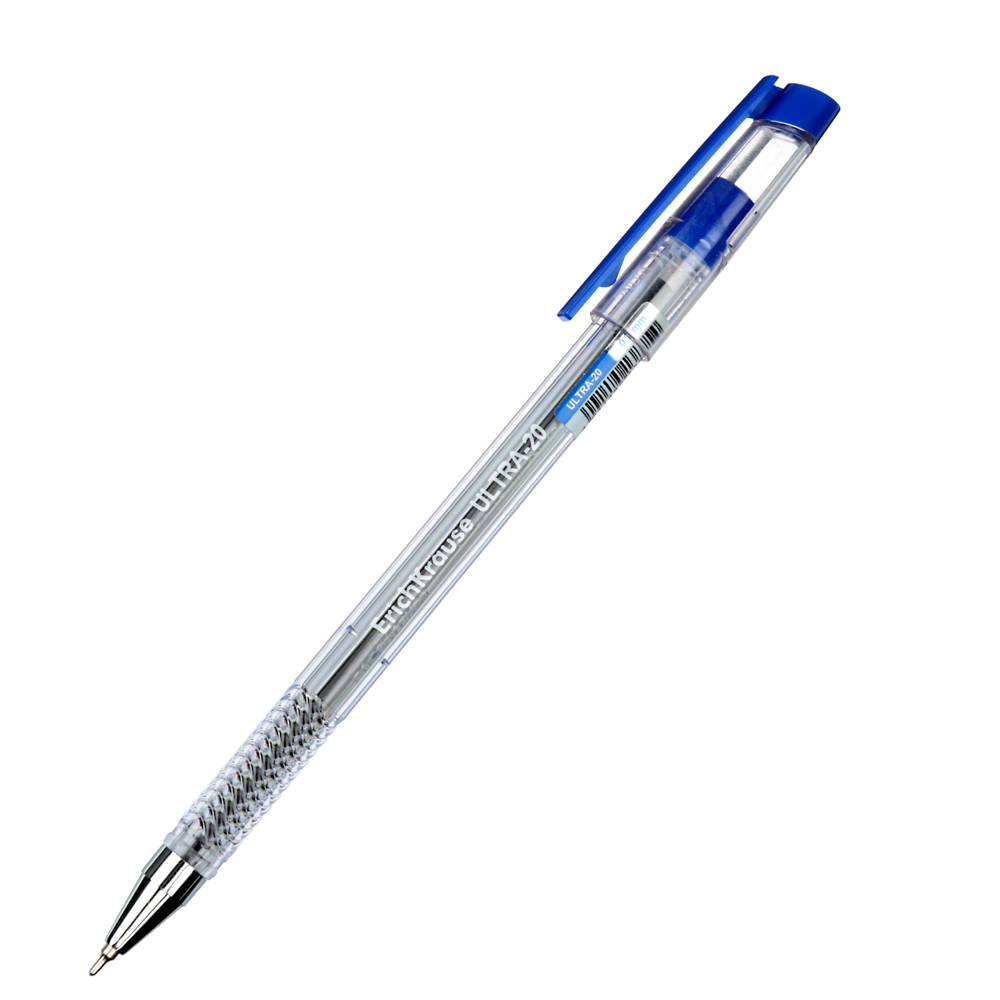 Erich Krause Ручка шариковая синяя "Ультра-20", тонкий након., 0,27мм, длина линии 2км, пл., 13875 - #1