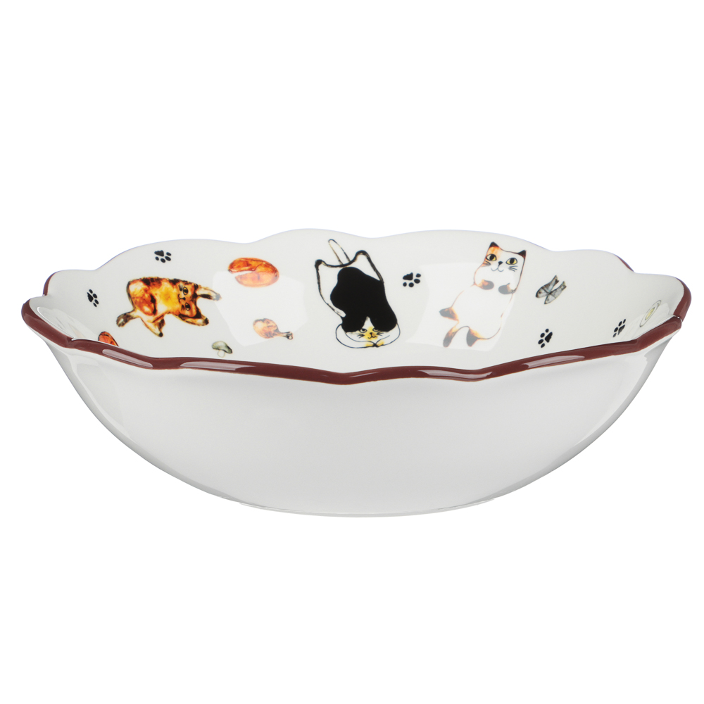 Салатник 21см, тм MILLIMI Котовасия, керамика - #1