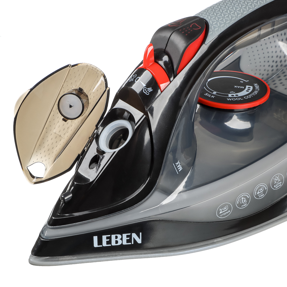 LEBEN Утюг 2600ВТ керам, антинакипь антикапля шнур 2,2м - #4
