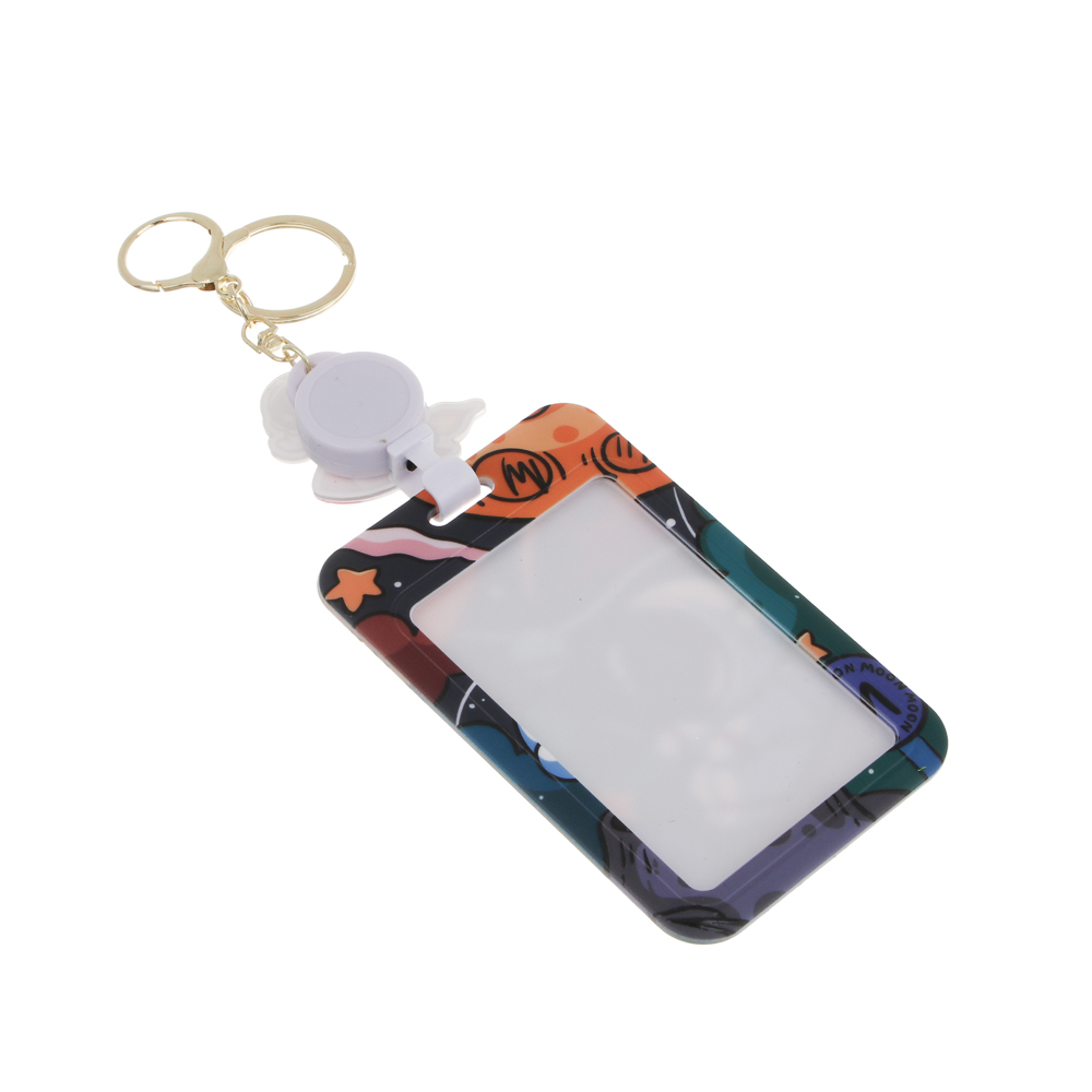 Чехол брелок для пропуска тм ЮL Космос с шармом, пластик, металл, 11х7см, 4 дизайна - #5