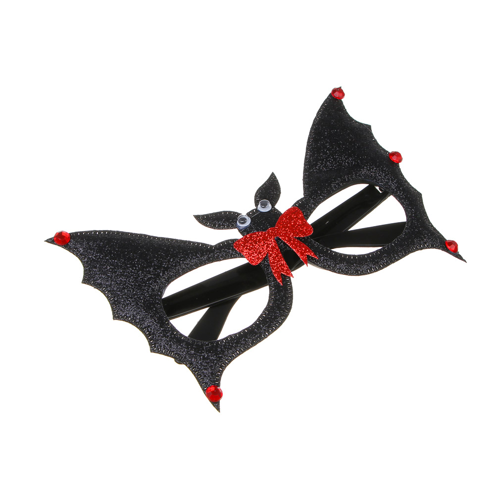 СНОУ БУМ Очки карнавальные "Летучая мышь", 14см, пластик, полиэстер - #3