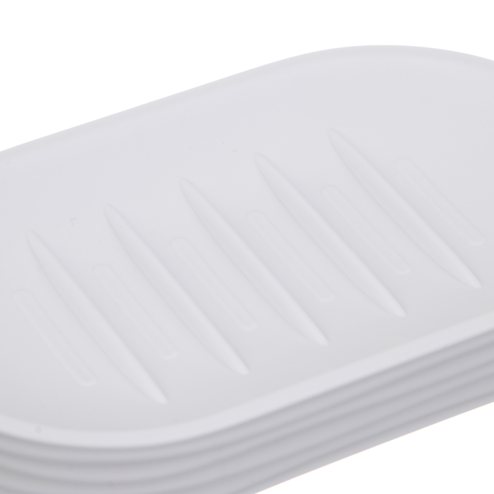 Мыльница тм VETTA Тренто, пластик, PP, белый, 14,5x8,8x2см - #2