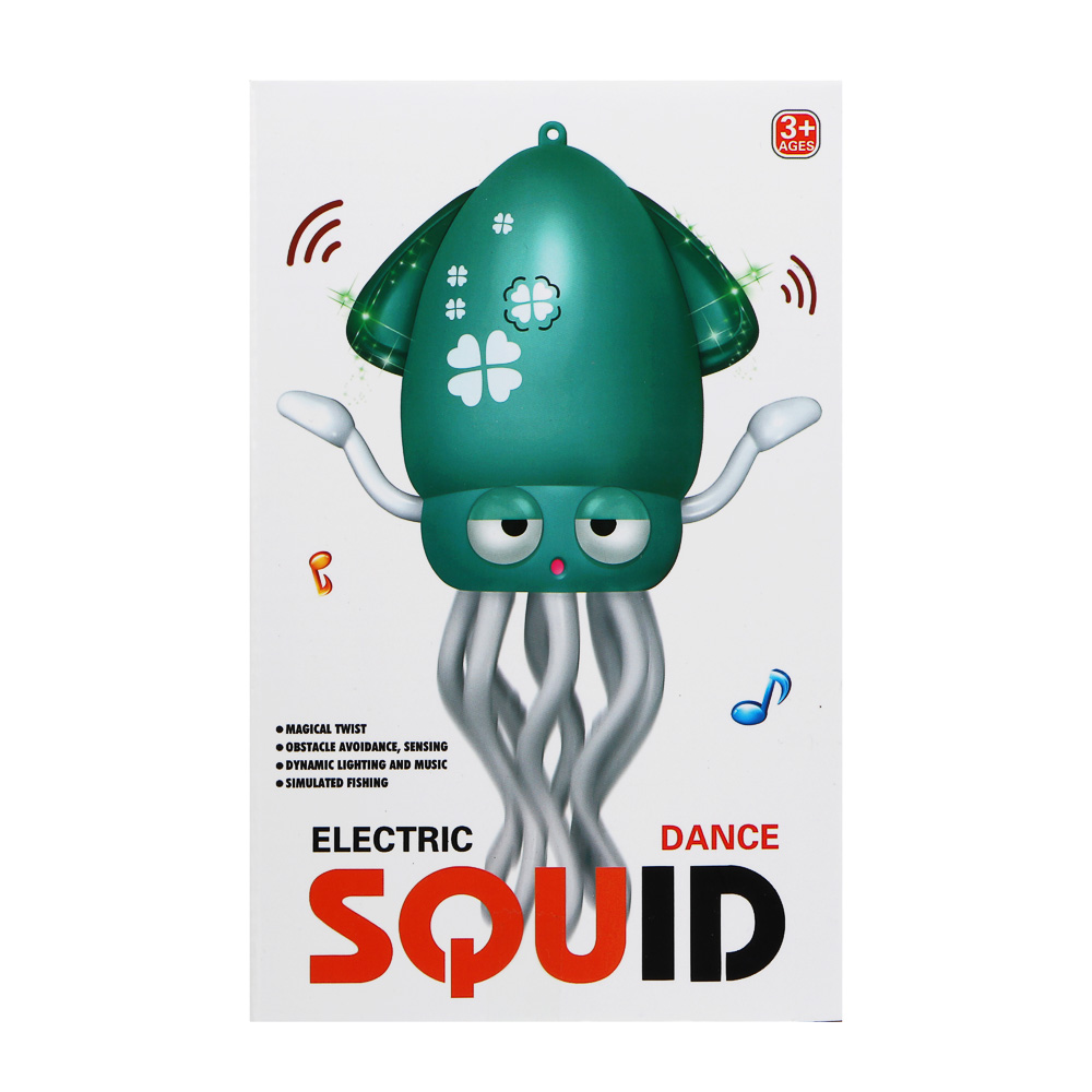 ИГРОЛЕНД Игрушка музыкальная "Осьминожка", звук, свет, движ., USB, 3.7V, 500mA, 12,6х8,2х20,5см - #3