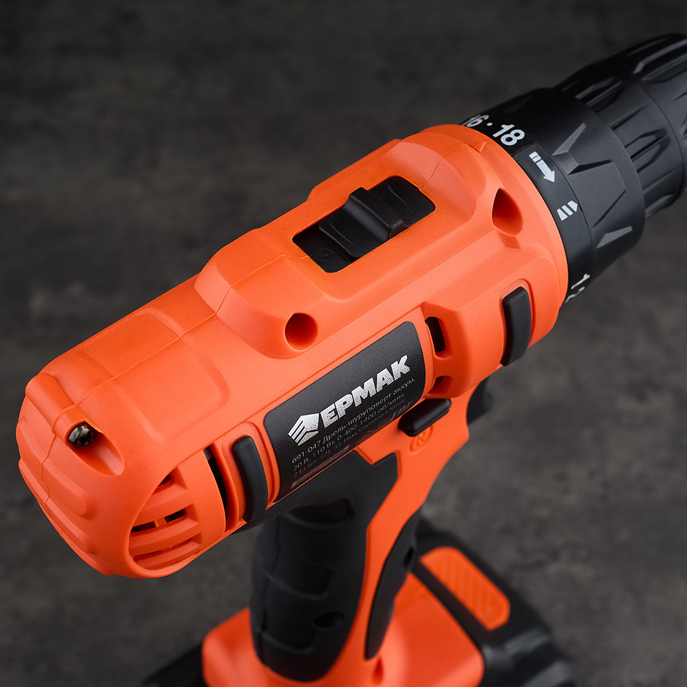 ЕРМАК Набор электроинструмента 29 предметов, шуруповерт 20В (2А*ч, 2шт, 35Н*м) (ONE) - #22