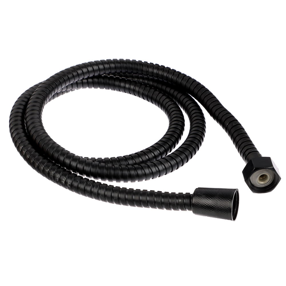 СоюзКран Шланг для душа 150см, 1/2"(Имп)-1/2"(Имп), сталь, пластик, ПВХ, черный - #1