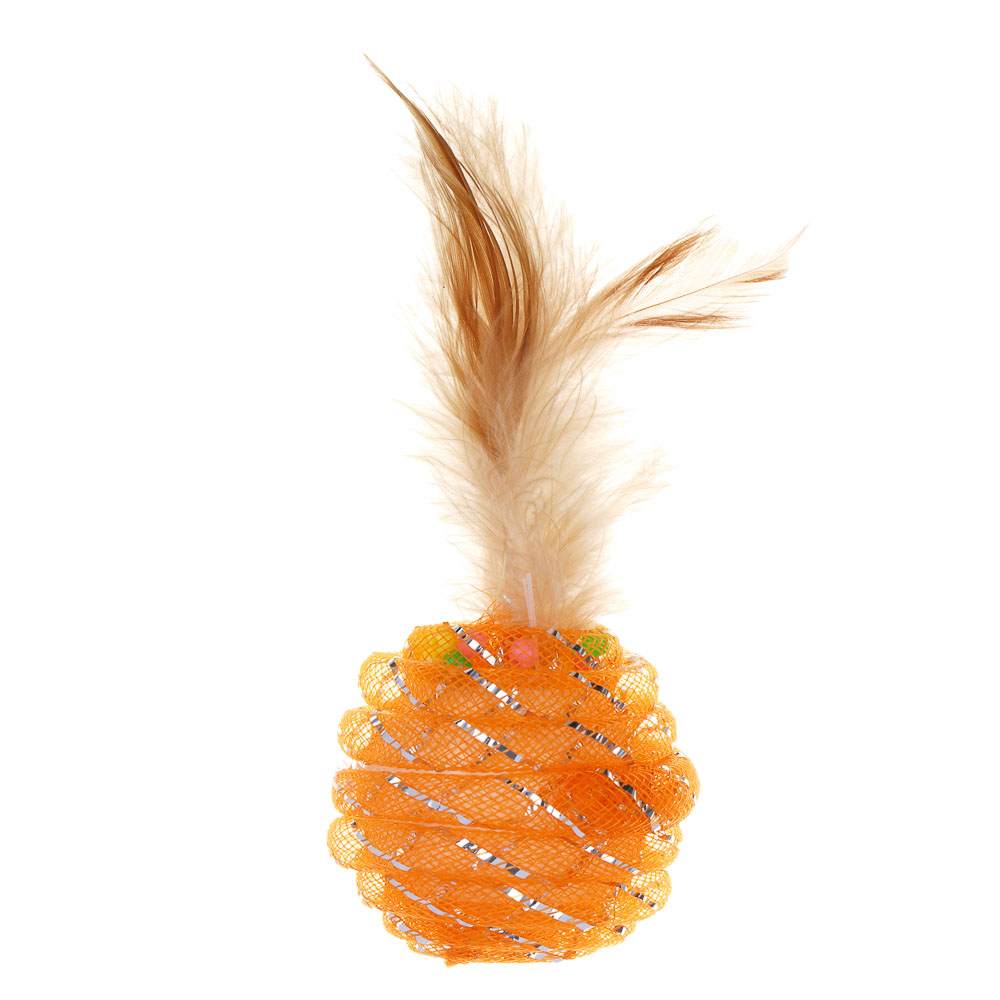 VETTA Игрушка для домашних животных, перья, полипропилен, 5 см - #2