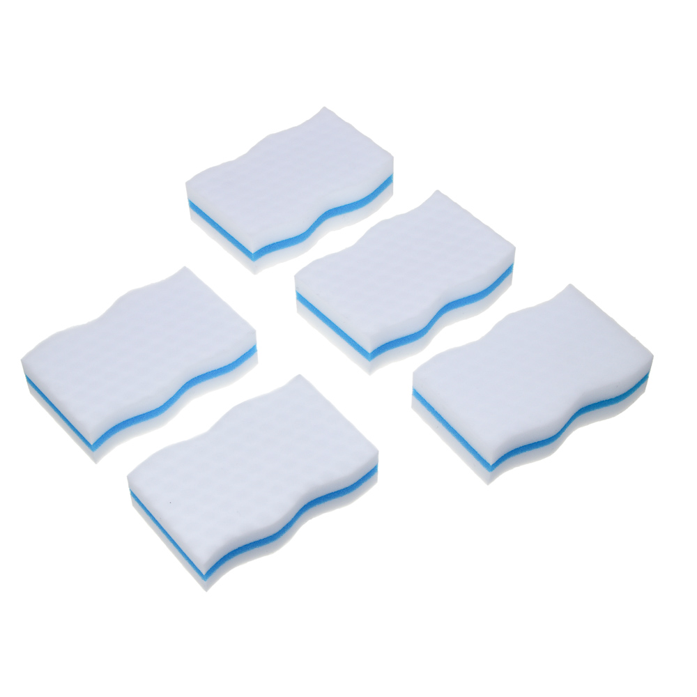 VETTA Набор губок меламиновых 5 шт, трехслойные, меламин, поролон, 10х6х2,5 см - #1