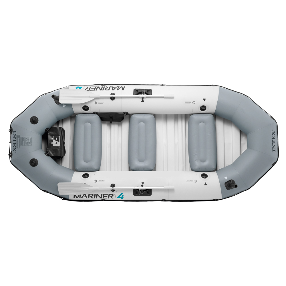 INTEX Лодка MARINER 4, алюминиевые весла, 328х145х48см, 68376NP - #2