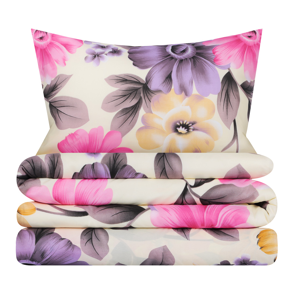 PROVANCE Стандарт Комплект постельного белья 1,5 (4 предмета), полиэстер, 4 дизайна - #1