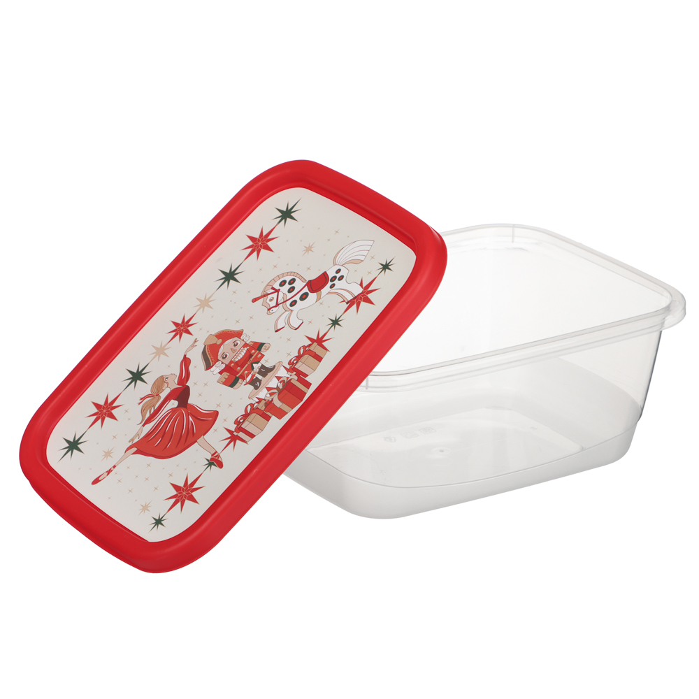 Щелкунчик Контейнер для продуктов прямоугольный 0,85л, пластик - #5