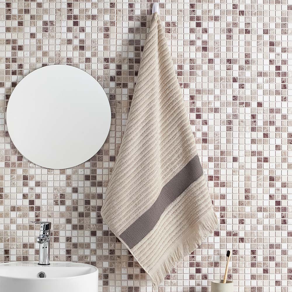 PROVANCE Хейзел Полотенце махровое, 100% хлопок, 70х130см, 500гр/м, бежевый - #4