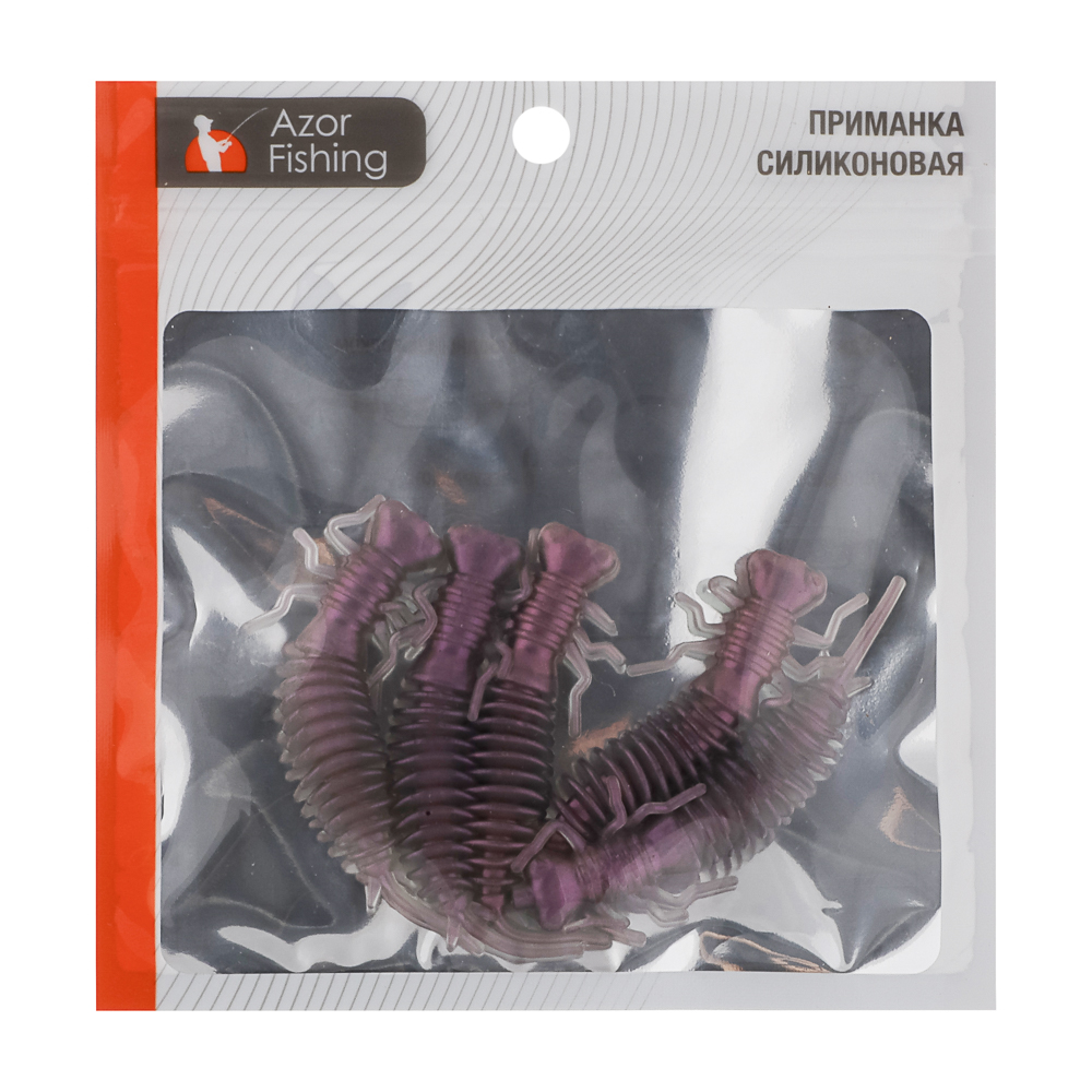 Приманка силиконовая "Личинка стрекозы" тм AZOR FISHING, 8см, 5шт, 5 цветов - #11