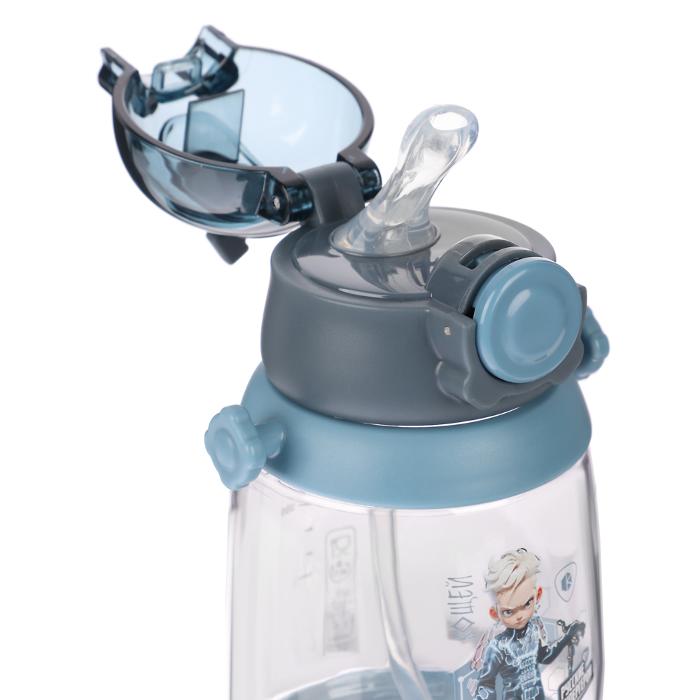 BY Русские Супергерои Бутылка детская с поильником, 8.5x19см,520мл,"Кощей" PC, PP, силикон - #8