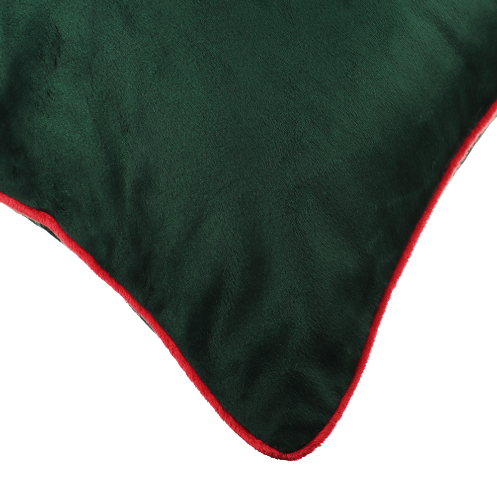 Чехол для подушки Provance "Асти", зеленый, с окантовкой - #3