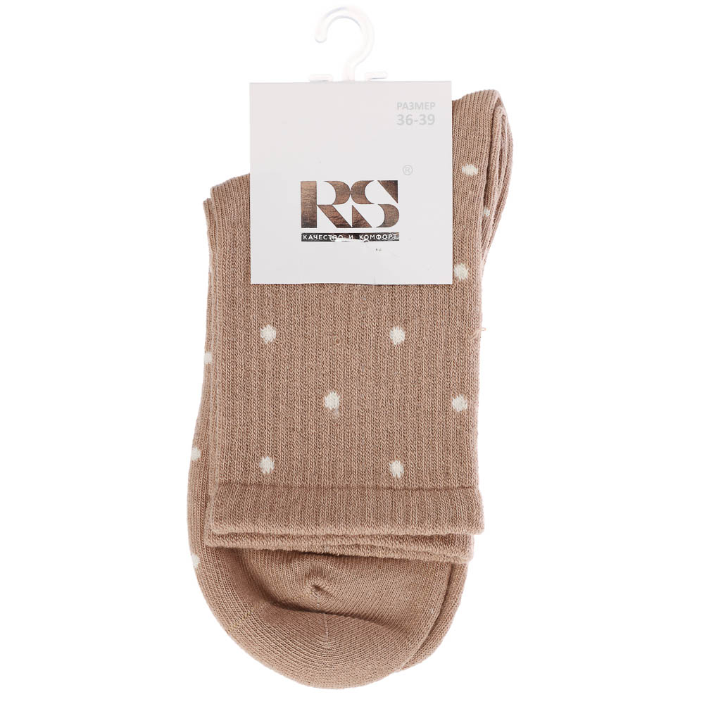 Носки женские классические, 78% хл, 20% спандекс, 2% латекс, р. 36-39, R136 - #5