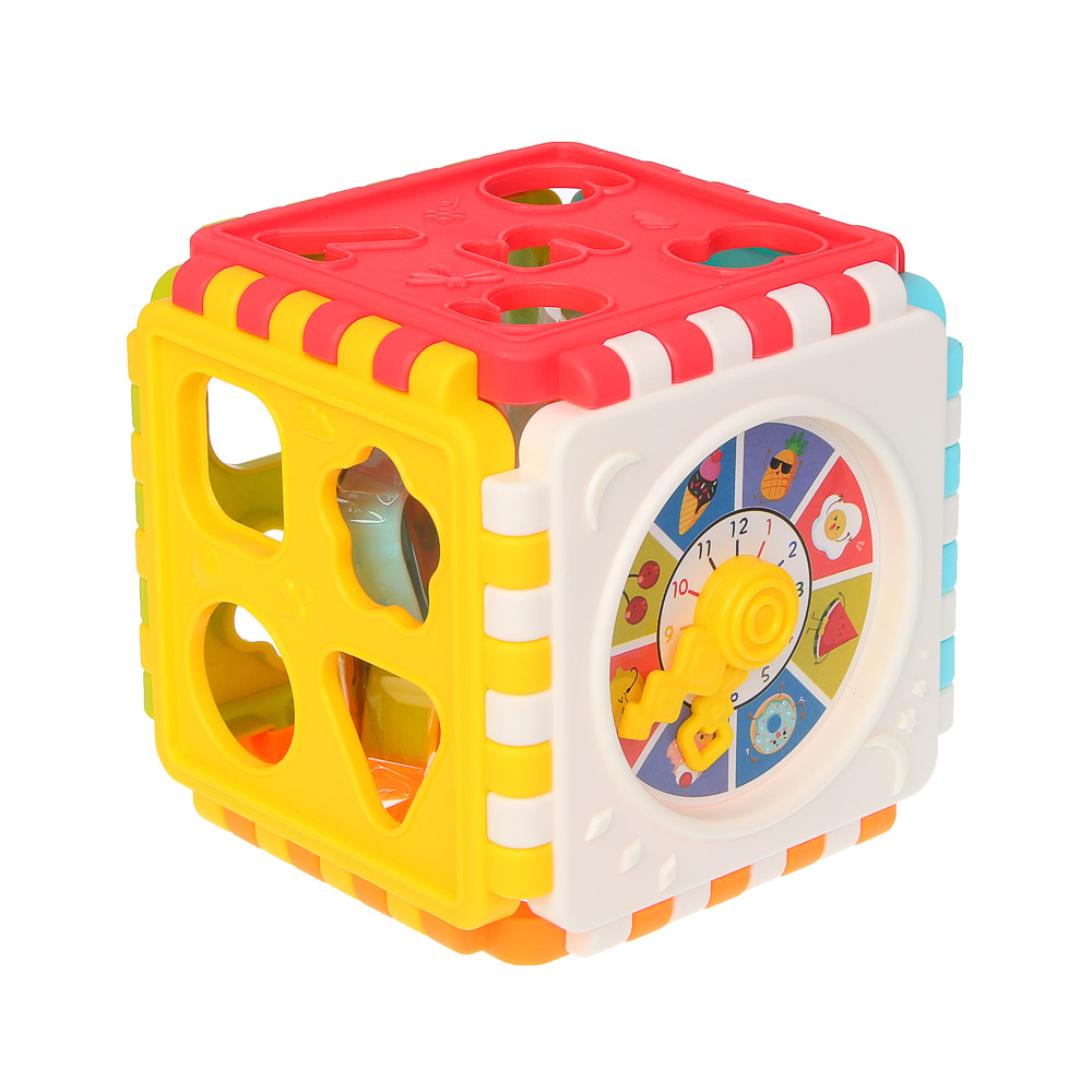 Развивающая игрушка сортер ИГРОЛЕНД "Бизикуб", PP, 8,2х8,2х8,2см - #3