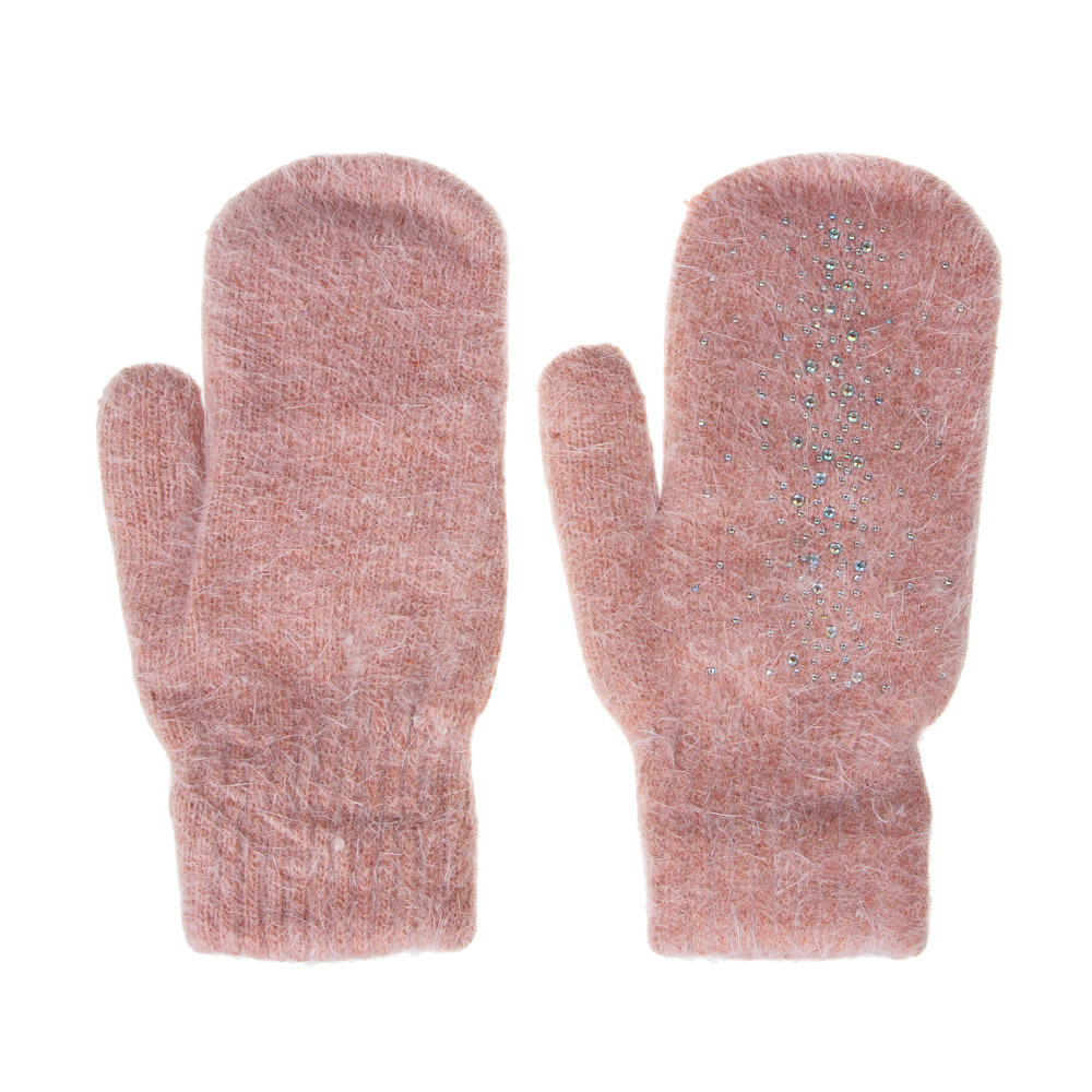 Варежки женские, 10% ангора, 90% акрил,размер универсальный, 3 цвета - #3