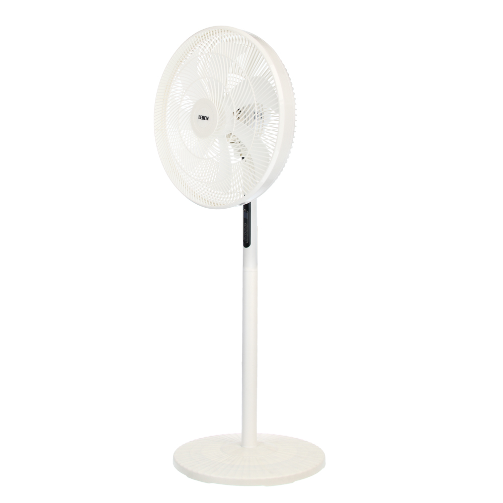 Вентилятор напольный тм LEBEN 40Вт, 8 скоростей, диаметр 41см, 220в, таймер, пульт ДУ, белый - #5