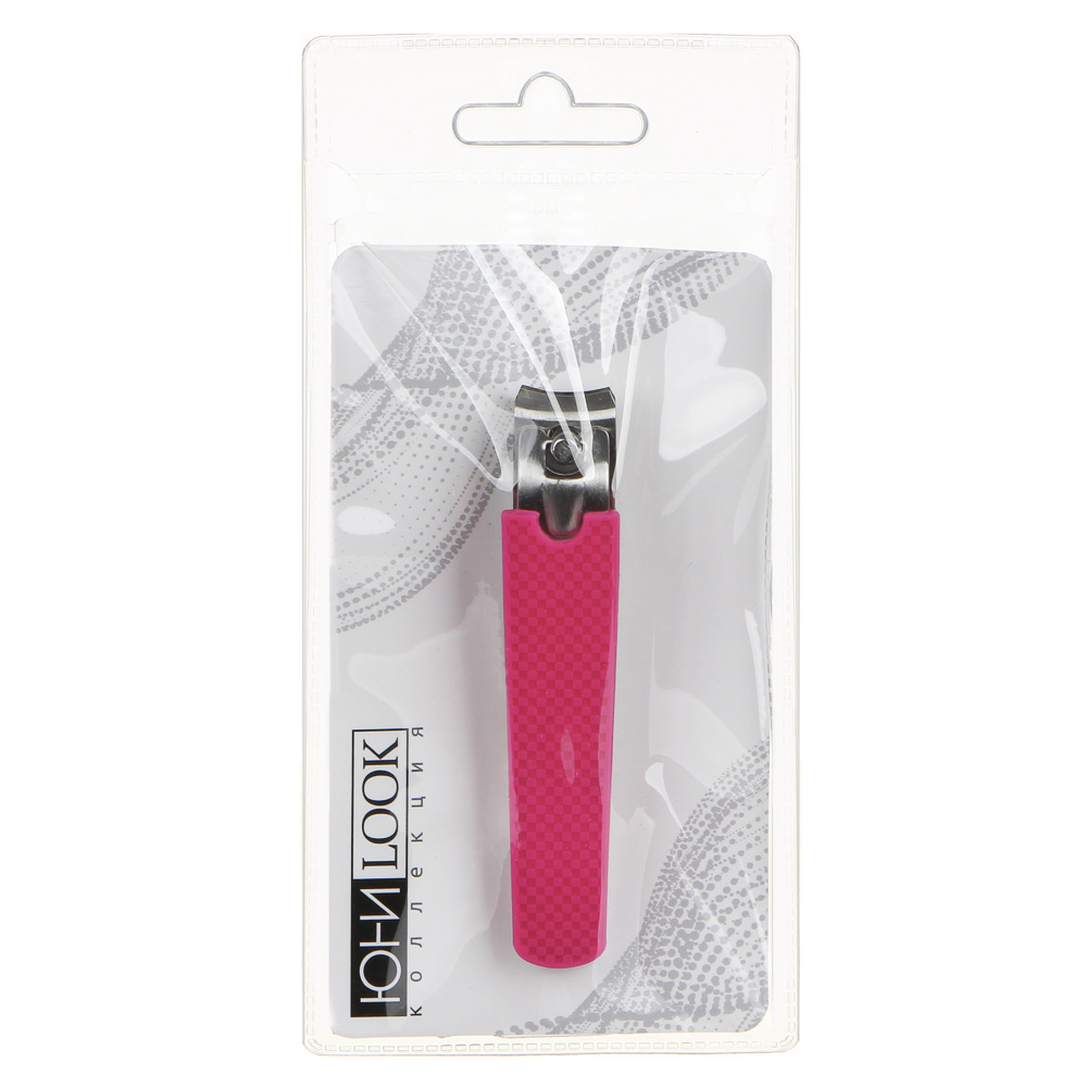 ЮНИLOOK Книпсер для ногтей с силиконовой ручкой, длина лезвий 12мм, сталь, 8см, 3 цвета - #6
