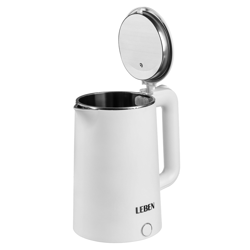 Чайник электрический LEBEN, белый, 1,7 л, 1850 Вт - #5