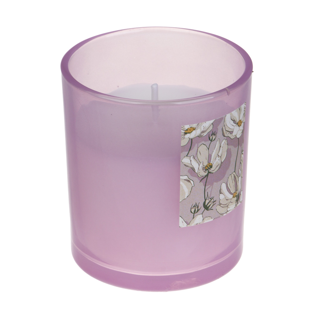 LADECOR Свеча ароматическая в стеклянном корпусе, 130 г, 7х7х8 см, 3 аромата, арт К1 - #5