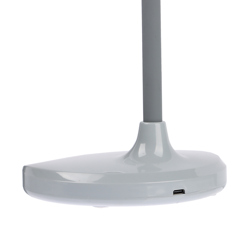 FORZA Лампа настольная складная 30LED, питание USB, 7Вт, 500Лм, кабель 1м, диммер, пластик, серая - #8