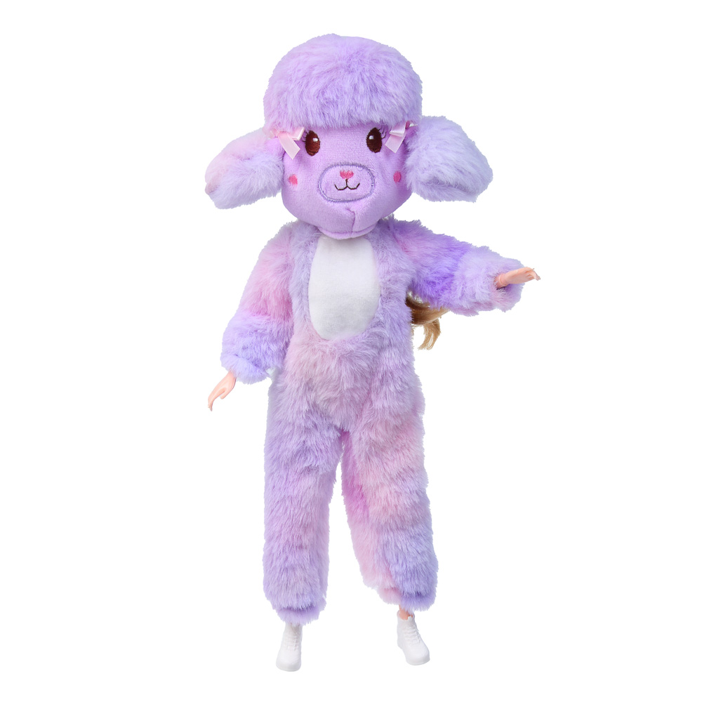 ИГРОЛЕНД Кукла шарнирная 29 см, в костюме с питомцем, ABS, PP, полиэстер, 22х6х32см, 2 дизайна - #5